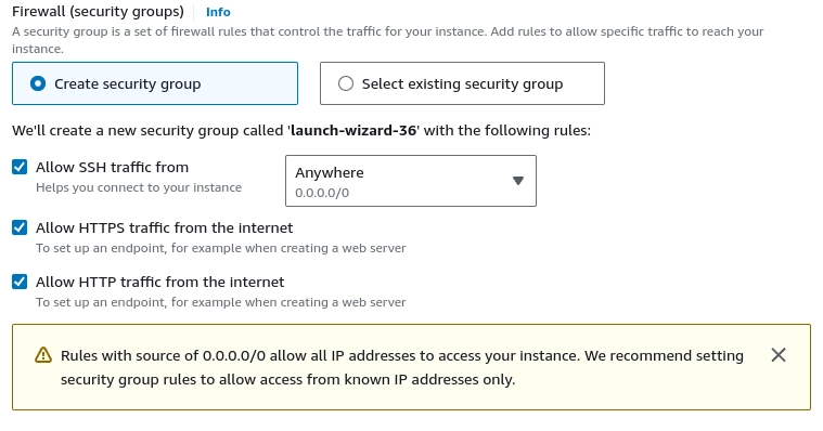 Placeholder: EC2 HTTP and HTTPS traffic settings
